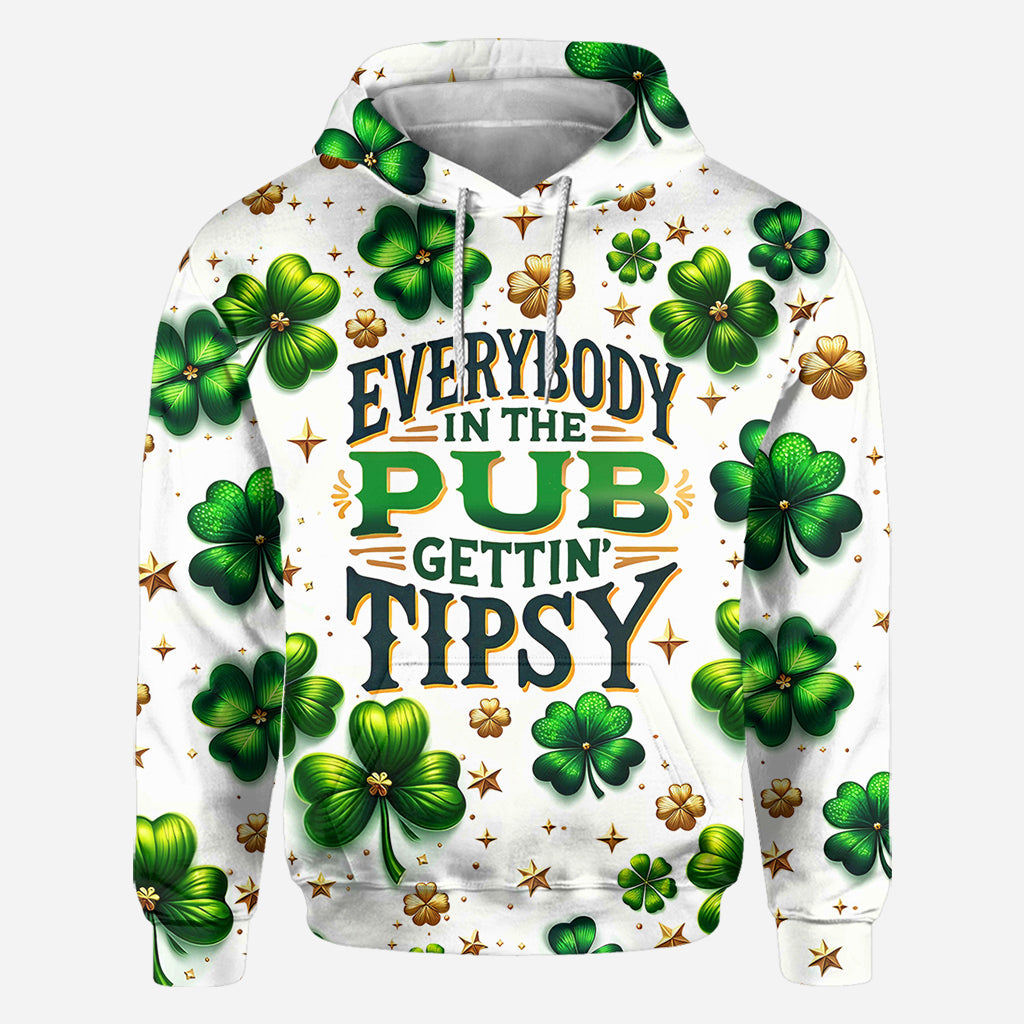 Everybody In The Pub Gettin' Tispy - Saint Patrick's Day All Over Shirt