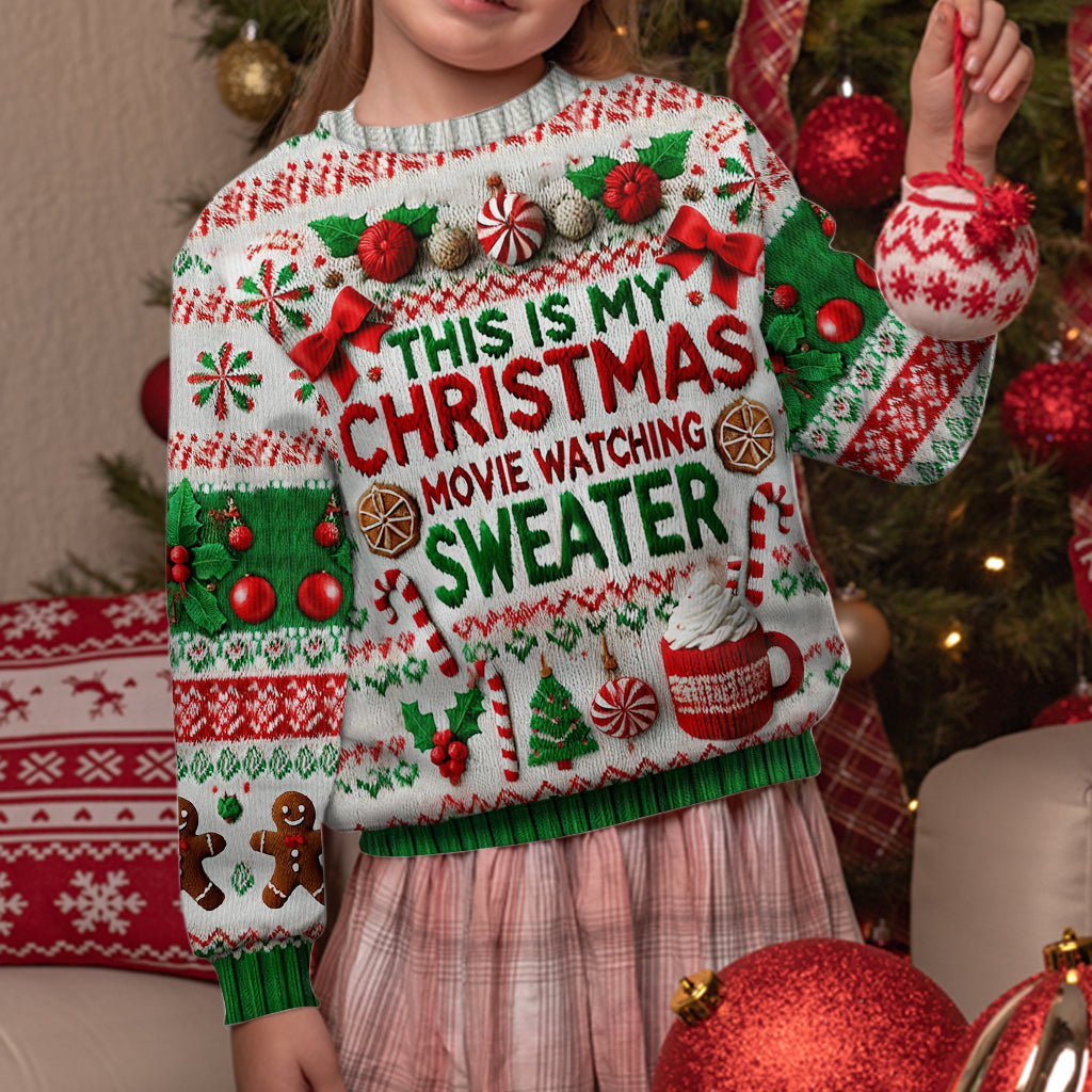 Das ist mein Weihnachtsfilm-Pullover - personalisierter hässlicher Weihnachtspullover