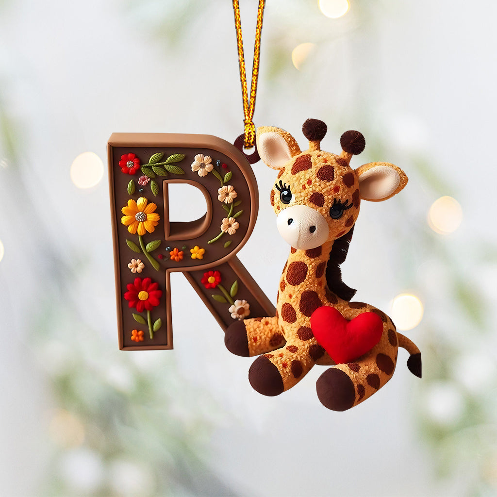 Cute Giraffe - Personalized Kid Ornament