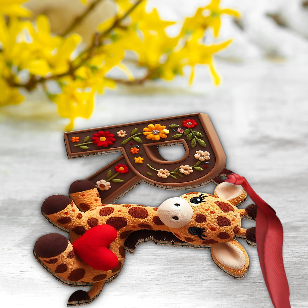 Cute Giraffe - Personalized Kid Ornament