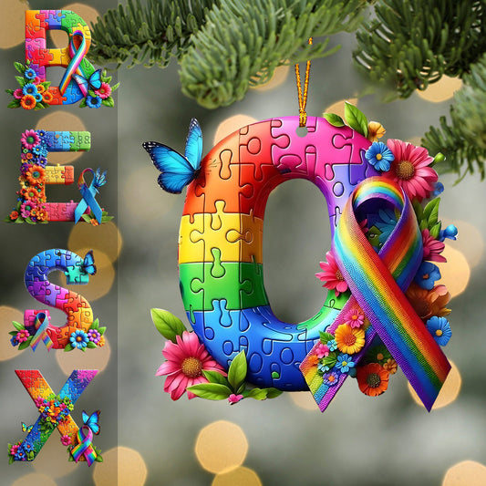 Never Walk Alone - Personalized Autism Awareness Ornament