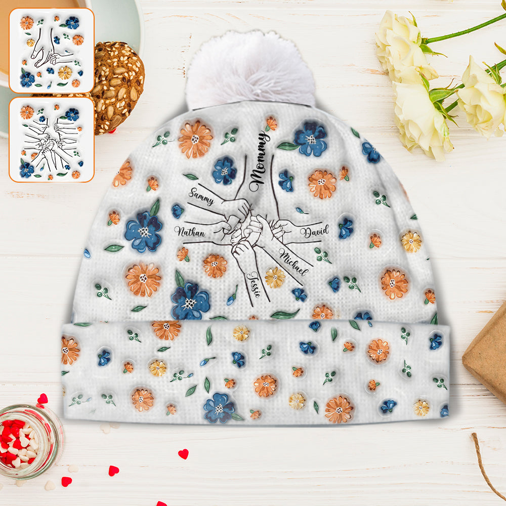 Family Over Everything - Personalized Mother Beanie Hat