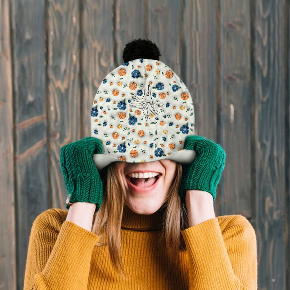 Family Over Everything - Personalized Mother Beanie Hat