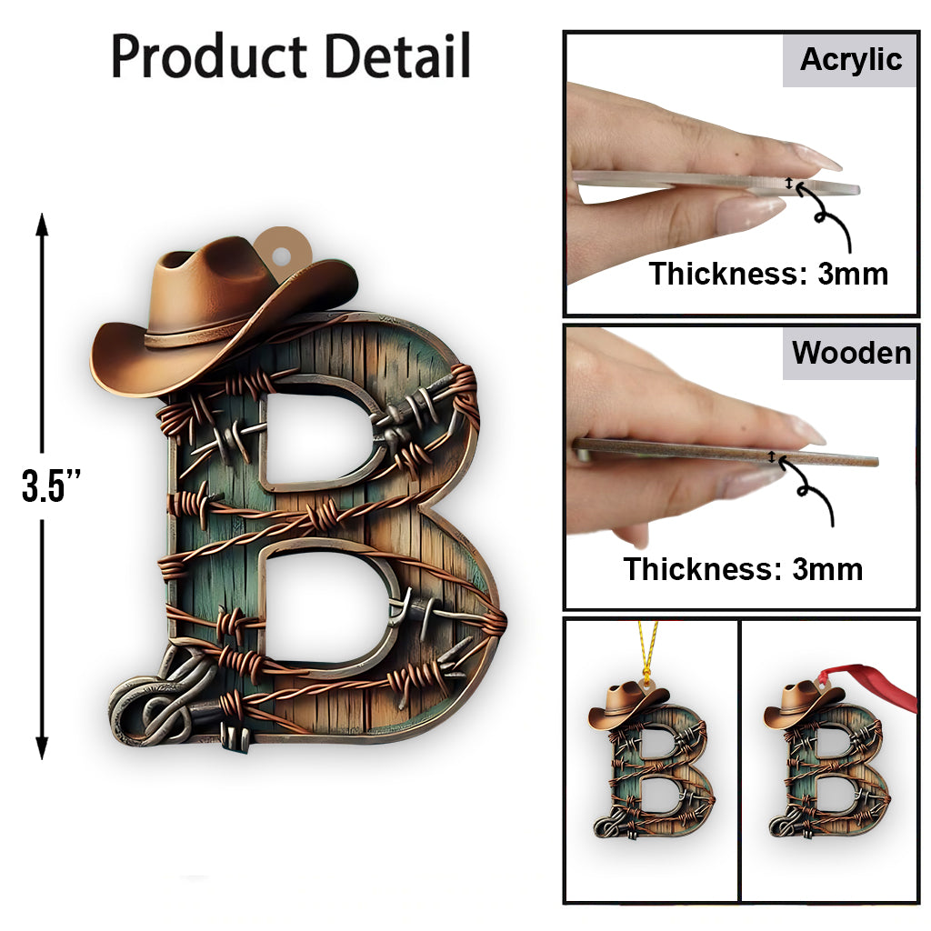 Strong Cowboy - Personalized Ornament