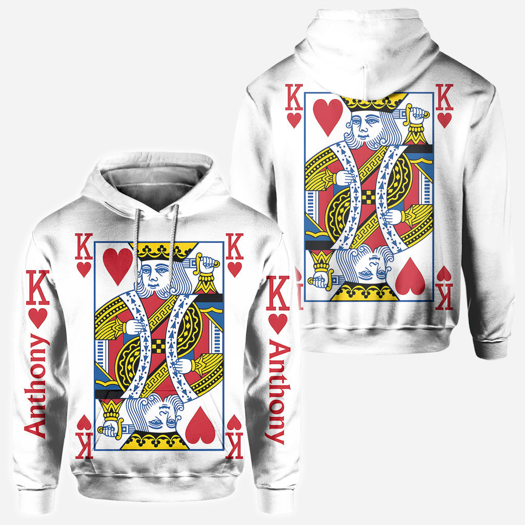 King And Queen Of Love - Personalized Couple All Over Shirt