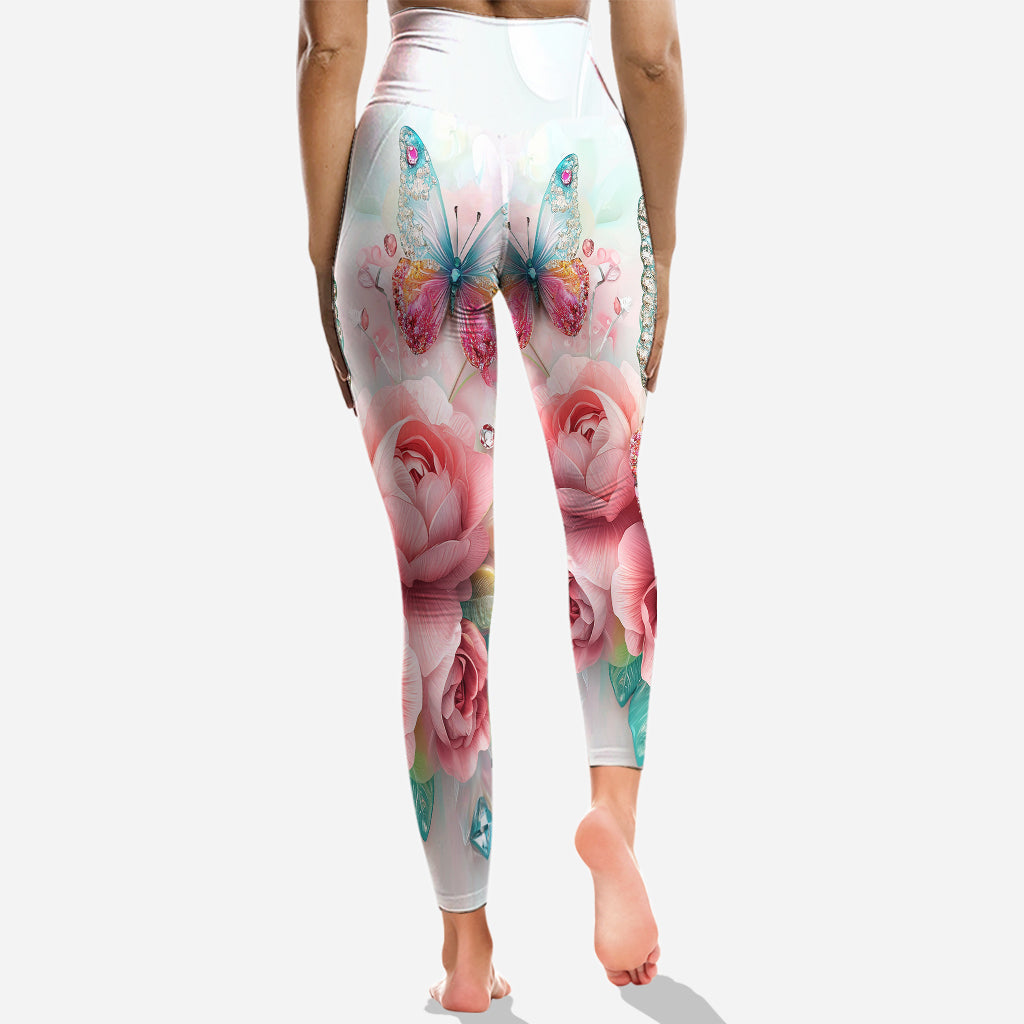 Schmetterlinge lieben – Personalisierter Schmetterlings-Hoodie und Leggings