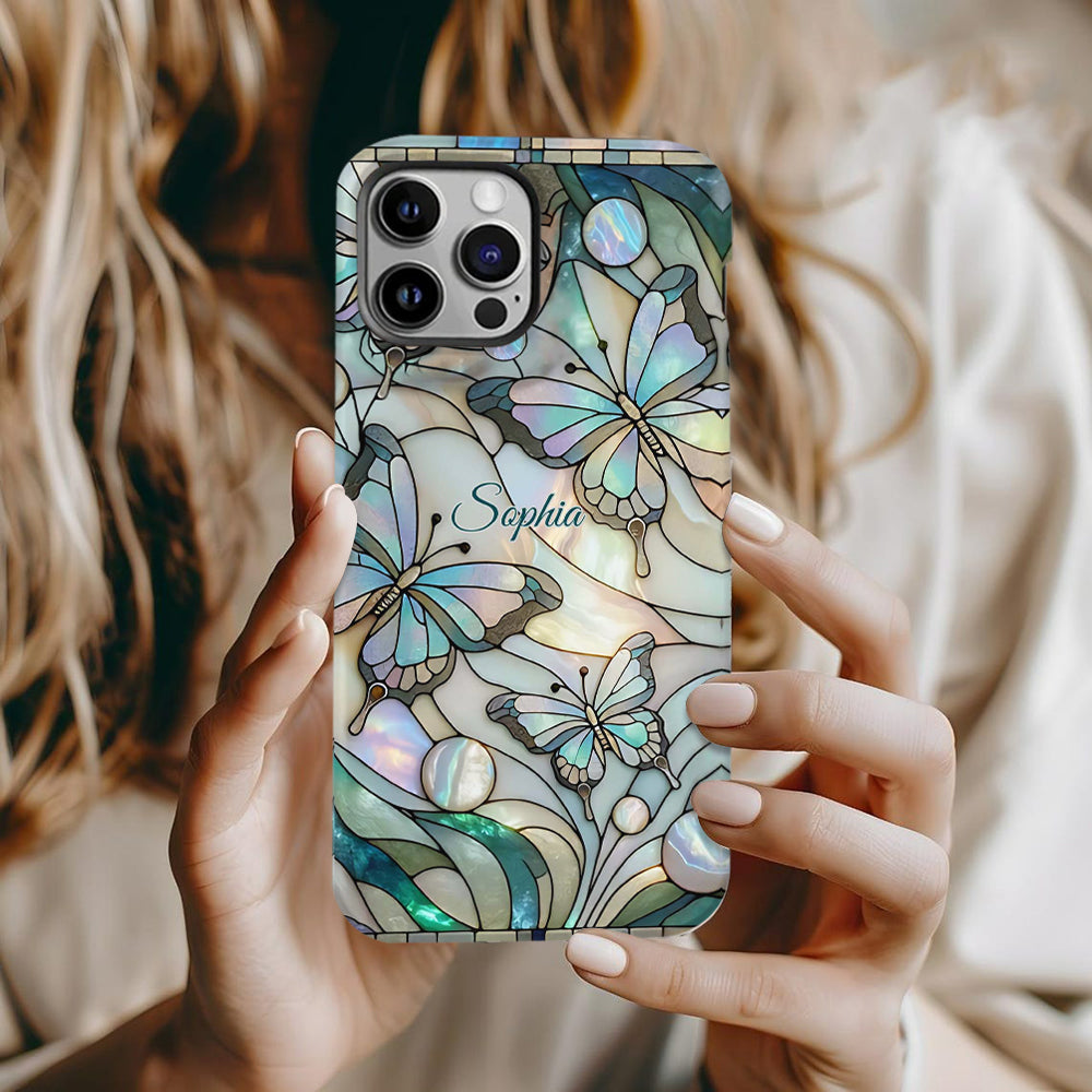 Love Butterflies - Personalized Butterfly Full Print Phone Case
