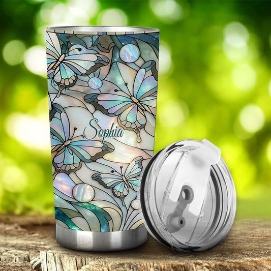Love Butterflies - Personalized Butterfly Tumbler