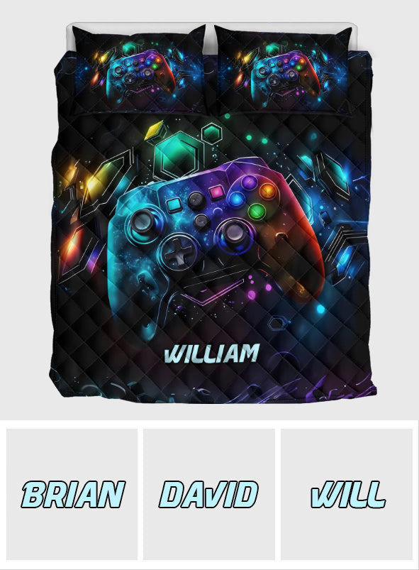 Gamer - Personalized Video Game Quilt Set