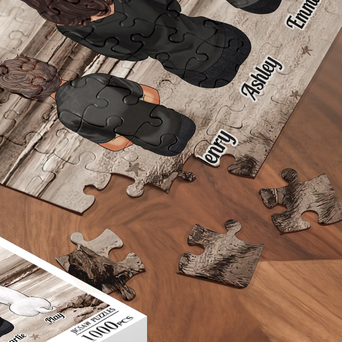 Family Forever Familia Por Siempre - Personalized Family Jigsaw Puzzle