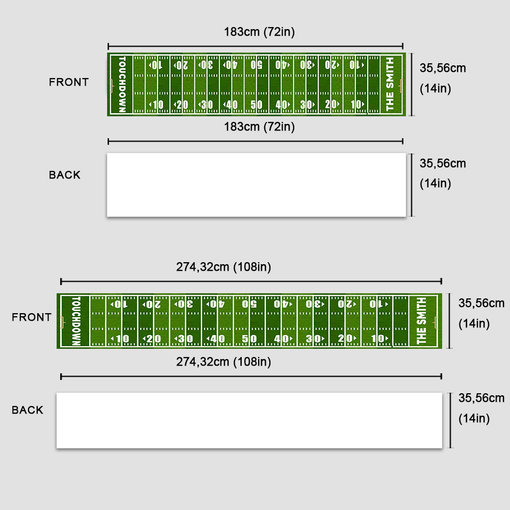 Vom Spielfeld auf den Tisch – Personalisierter Tischläufer im Fußball-Design
