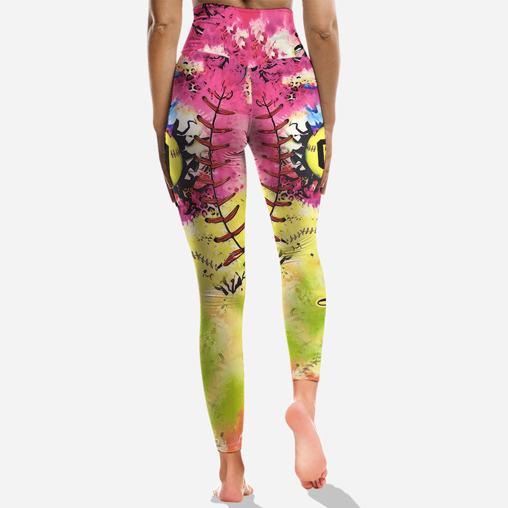 Softball Life – Personalisierter Softball-Hoodie und Leggings