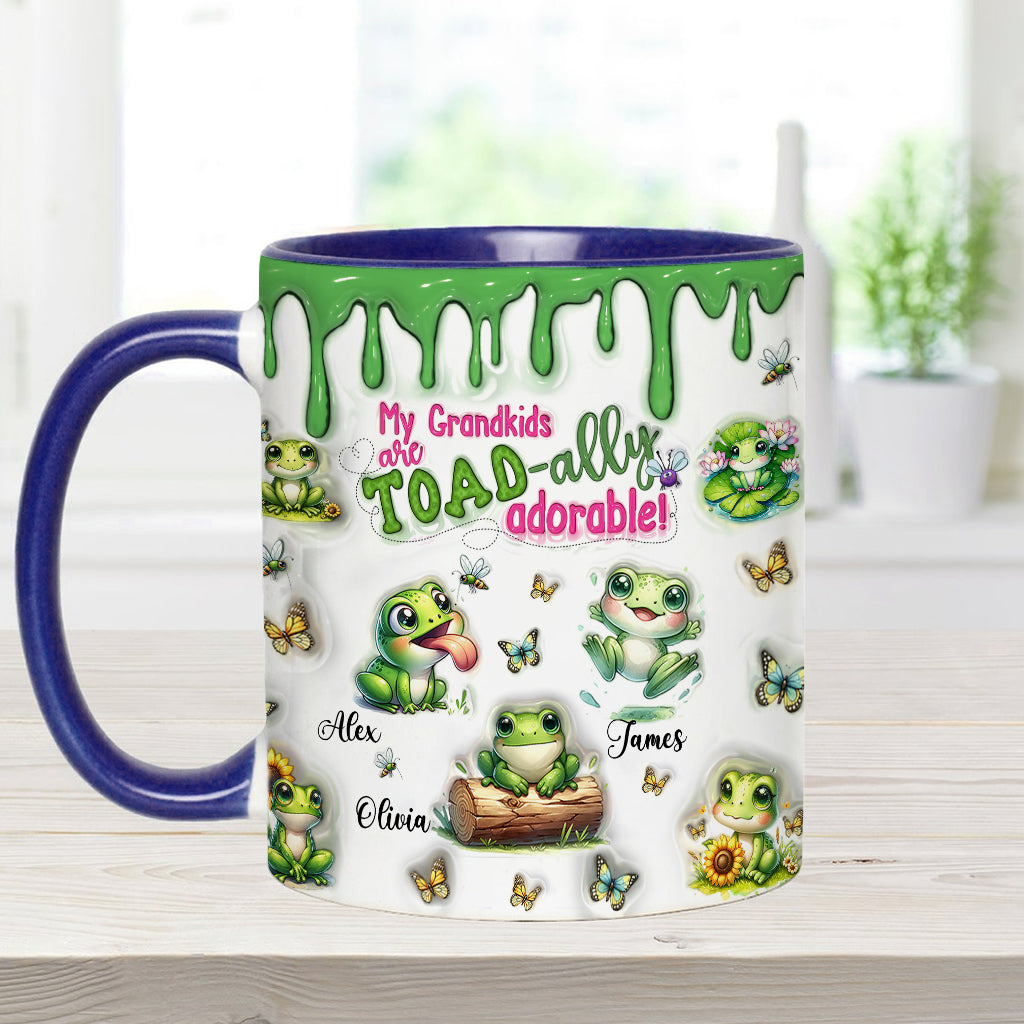 Einfach entzückend – personalisierte Tasse mit Froschmotiv