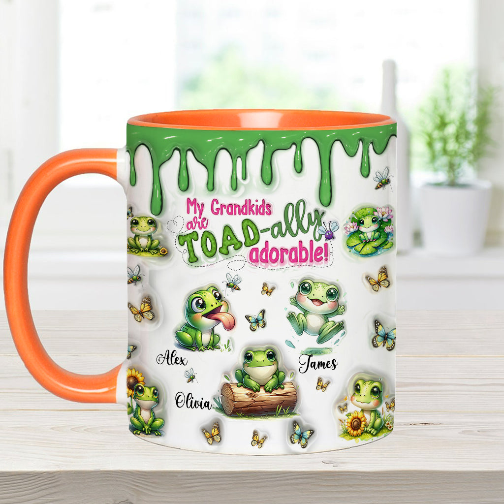 Einfach entzückend – personalisierte Tasse mit Froschmotiv