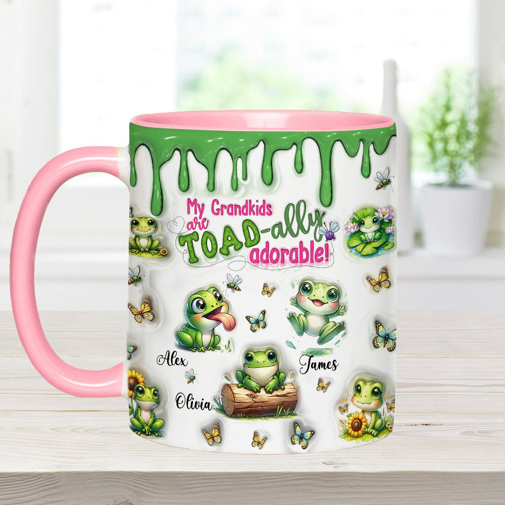 Einfach entzückend – personalisierte Tasse mit Froschmotiv