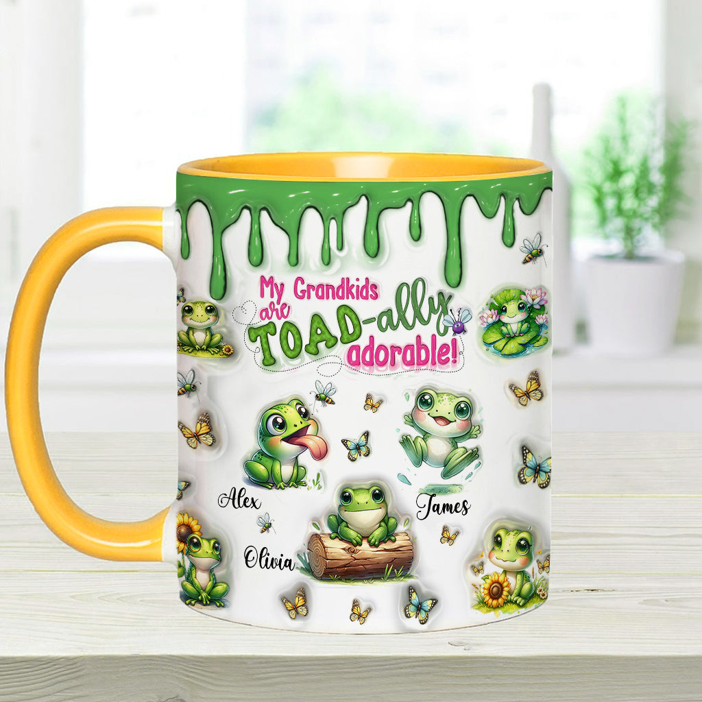 Einfach entzückend – personalisierte Tasse mit Froschmotiv