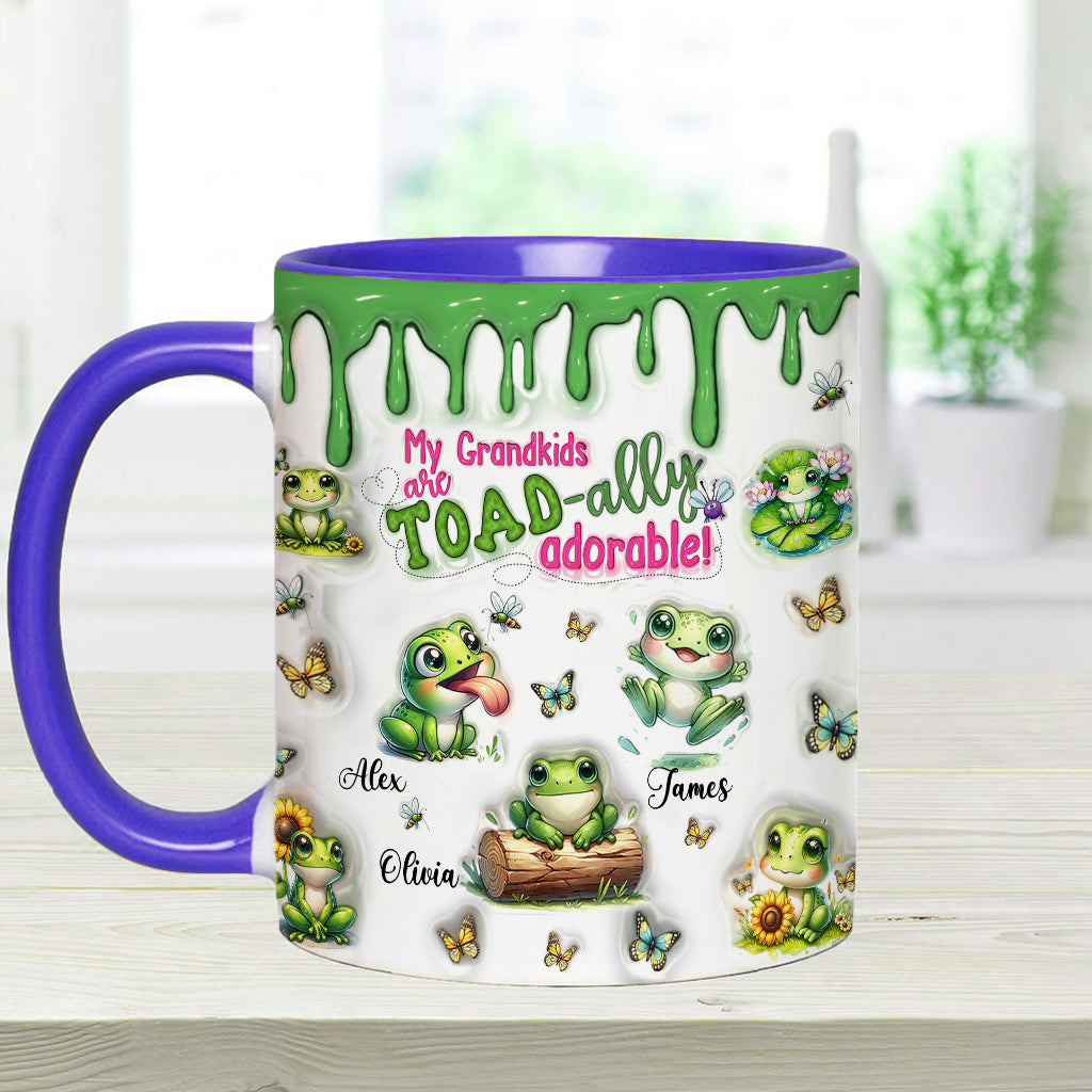 Einfach entzückend – personalisierte Tasse mit Froschmotiv