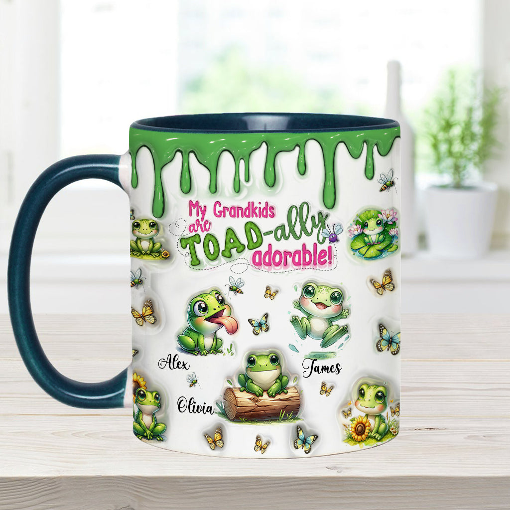 Einfach entzückend – personalisierte Tasse mit Froschmotiv