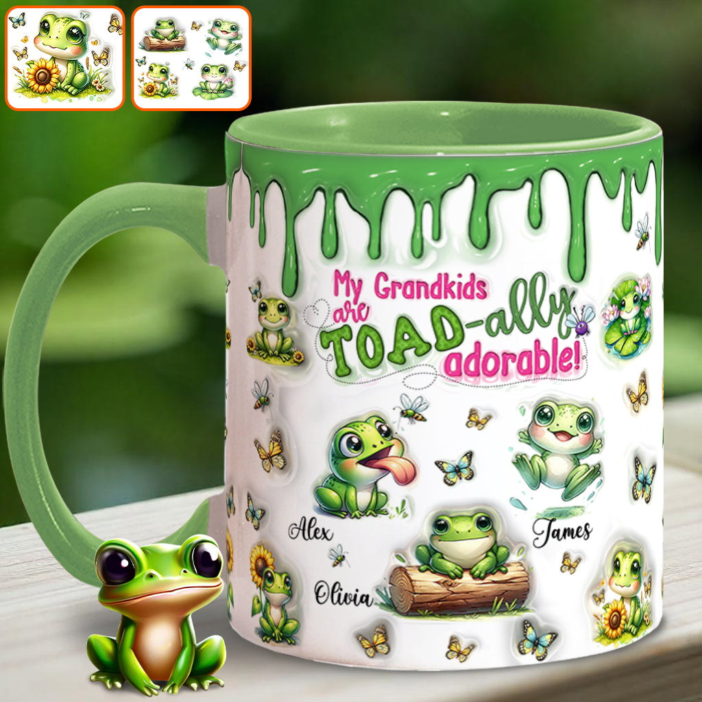 Einfach entzückend – personalisierte Tasse mit Froschmotiv