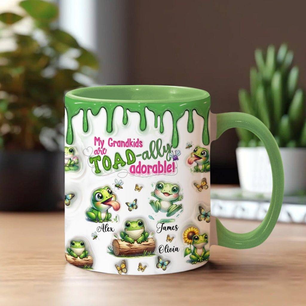 Einfach entzückend – personalisierte Tasse mit Froschmotiv