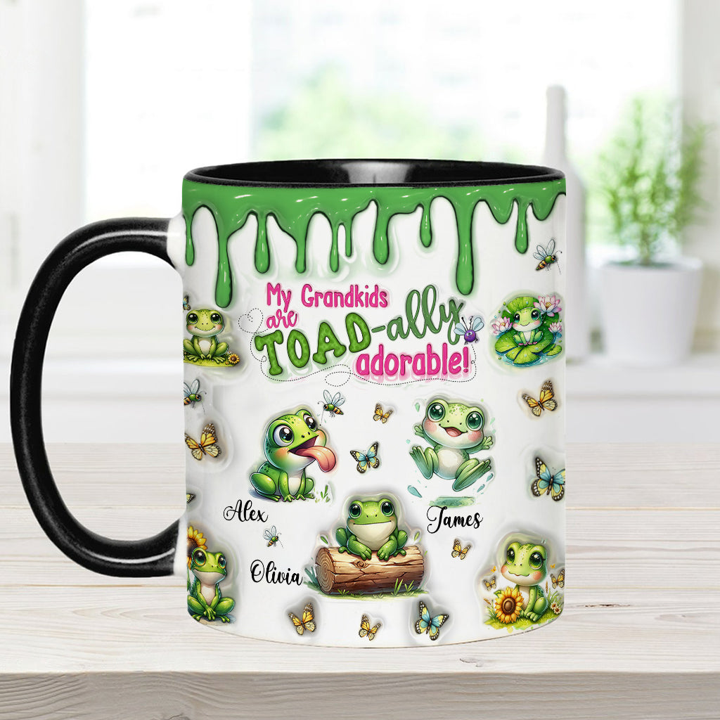 Einfach entzückend – personalisierte Tasse mit Froschmotiv