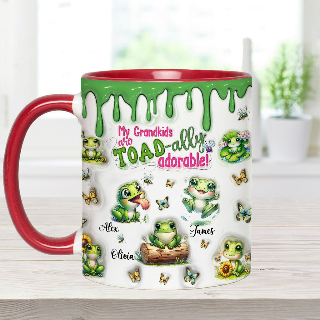 Einfach entzückend – personalisierte Tasse mit Froschmotiv