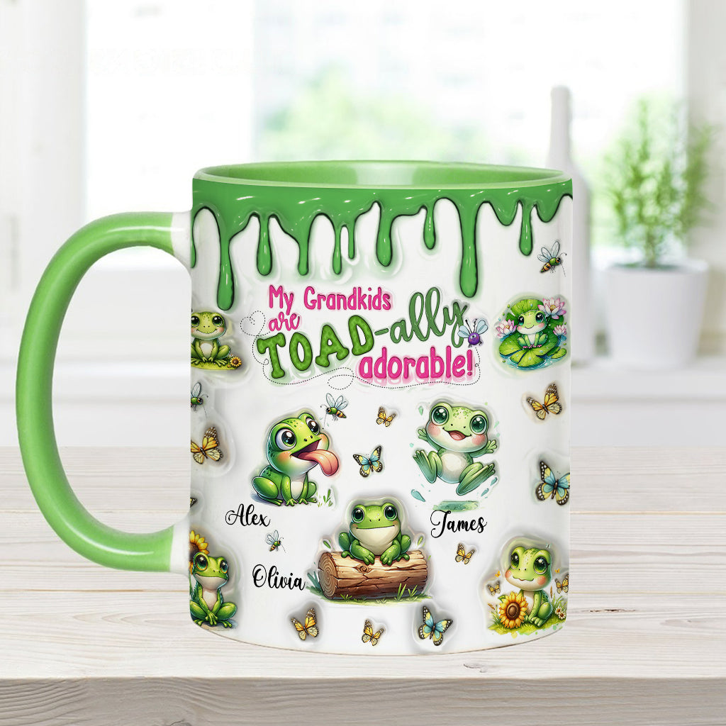 Einfach entzückend – personalisierte Tasse mit Froschmotiv