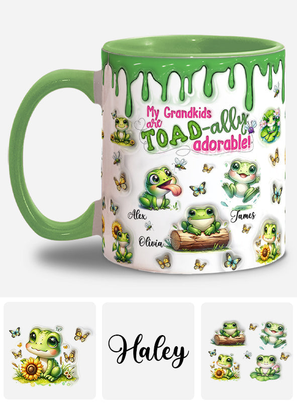 Einfach entzückend – personalisierte Tasse mit Froschmotiv