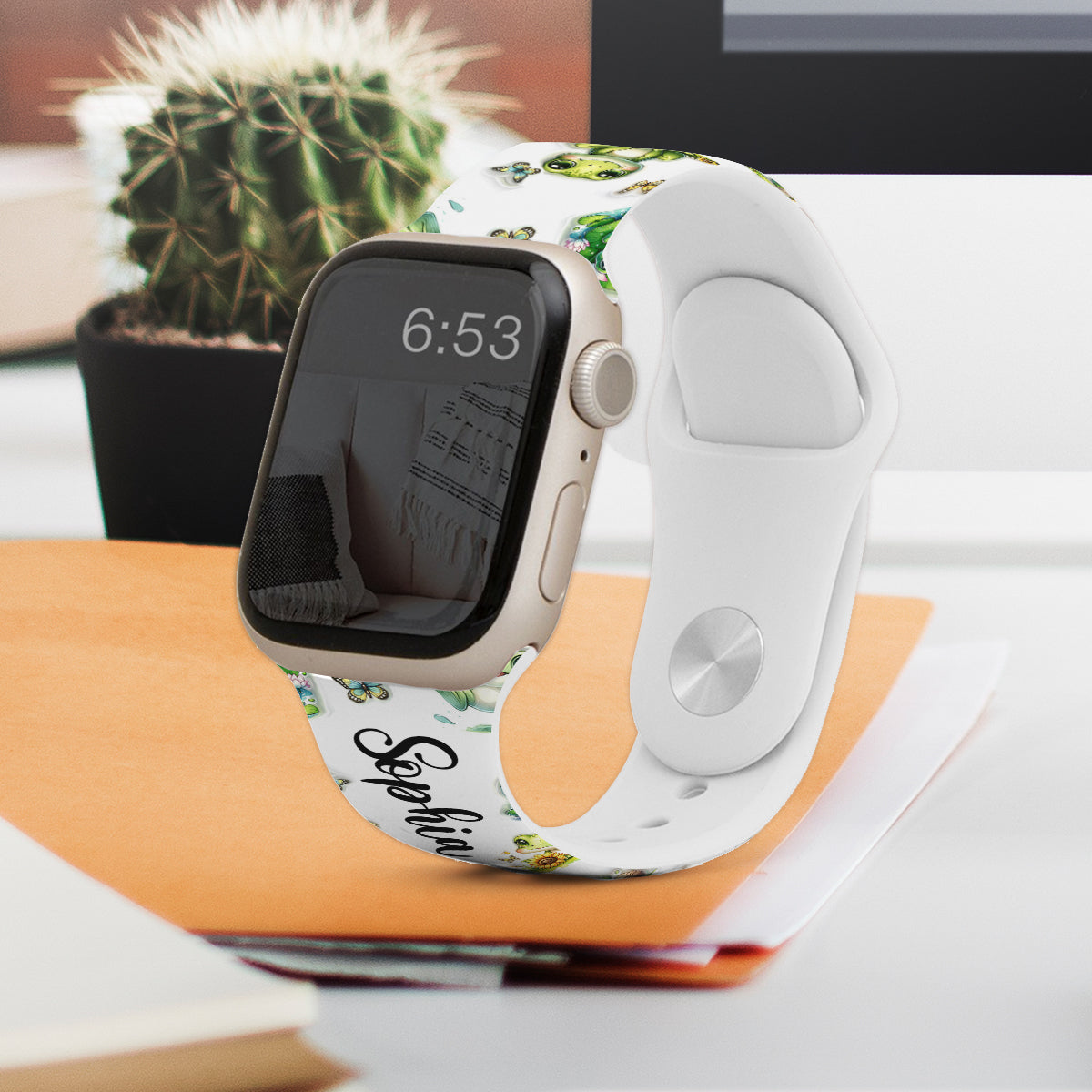 Just A Girl Who Loves Frogs - Personalized Frog Apple Watch Band