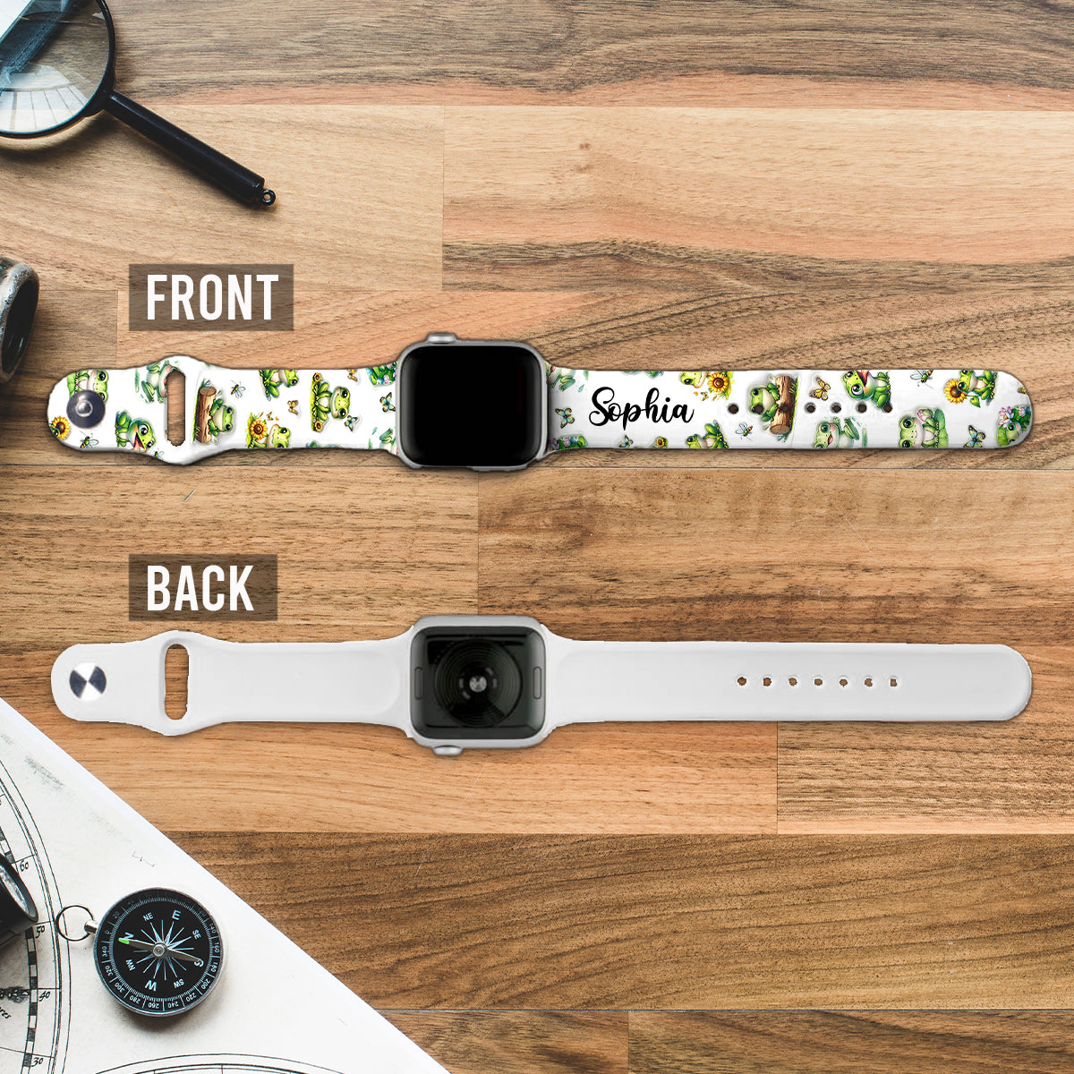 Just A Girl Who Loves Frogs - Personalized Frog Apple Watch Band