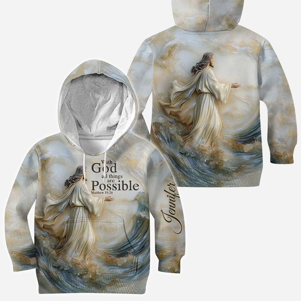 Mit Gott ist alles möglich – Personalisiertes christliches T-Shirt