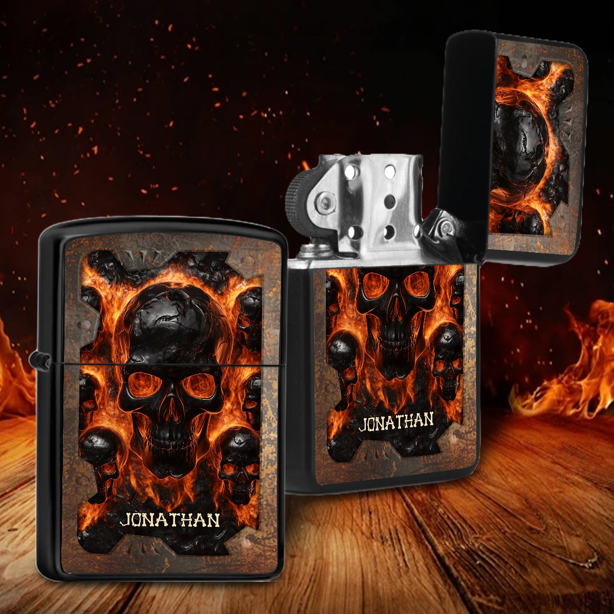 Melted Skull - Personalized Skull Lighter