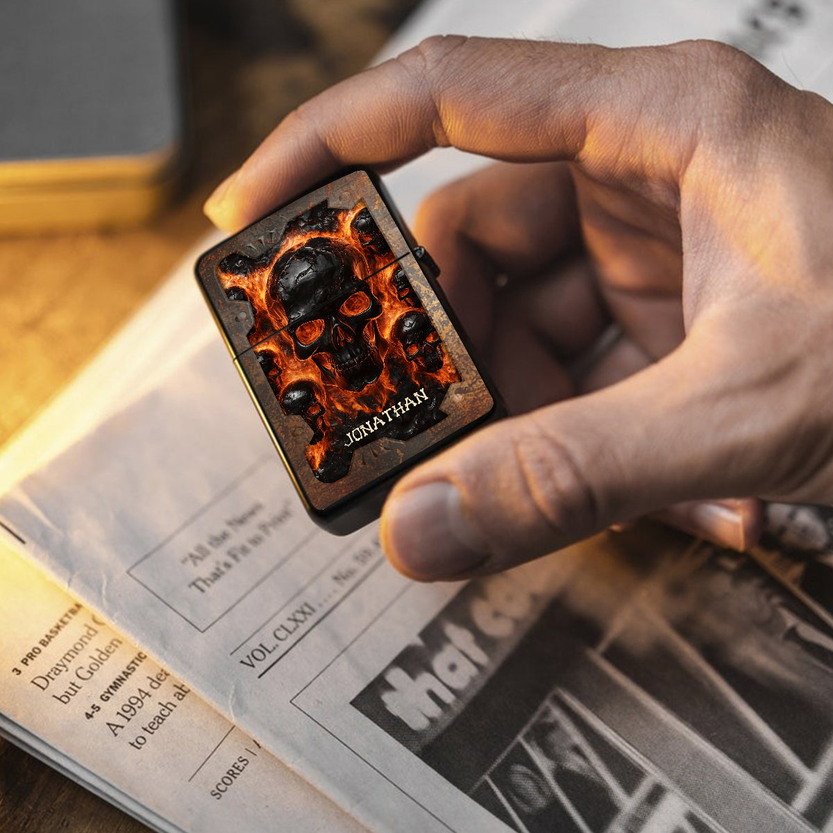 Melted Skull - Personalized Skull Lighter