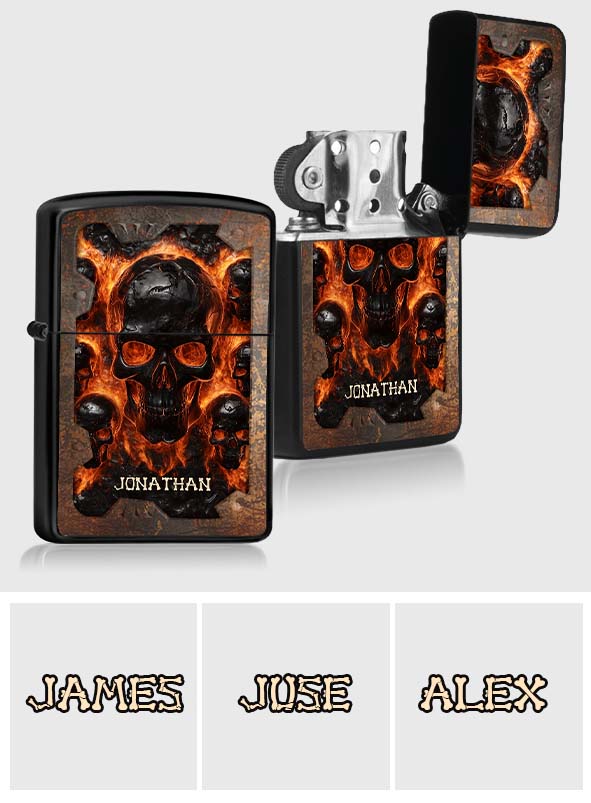 Melted Skull - Personalized Skull Lighter