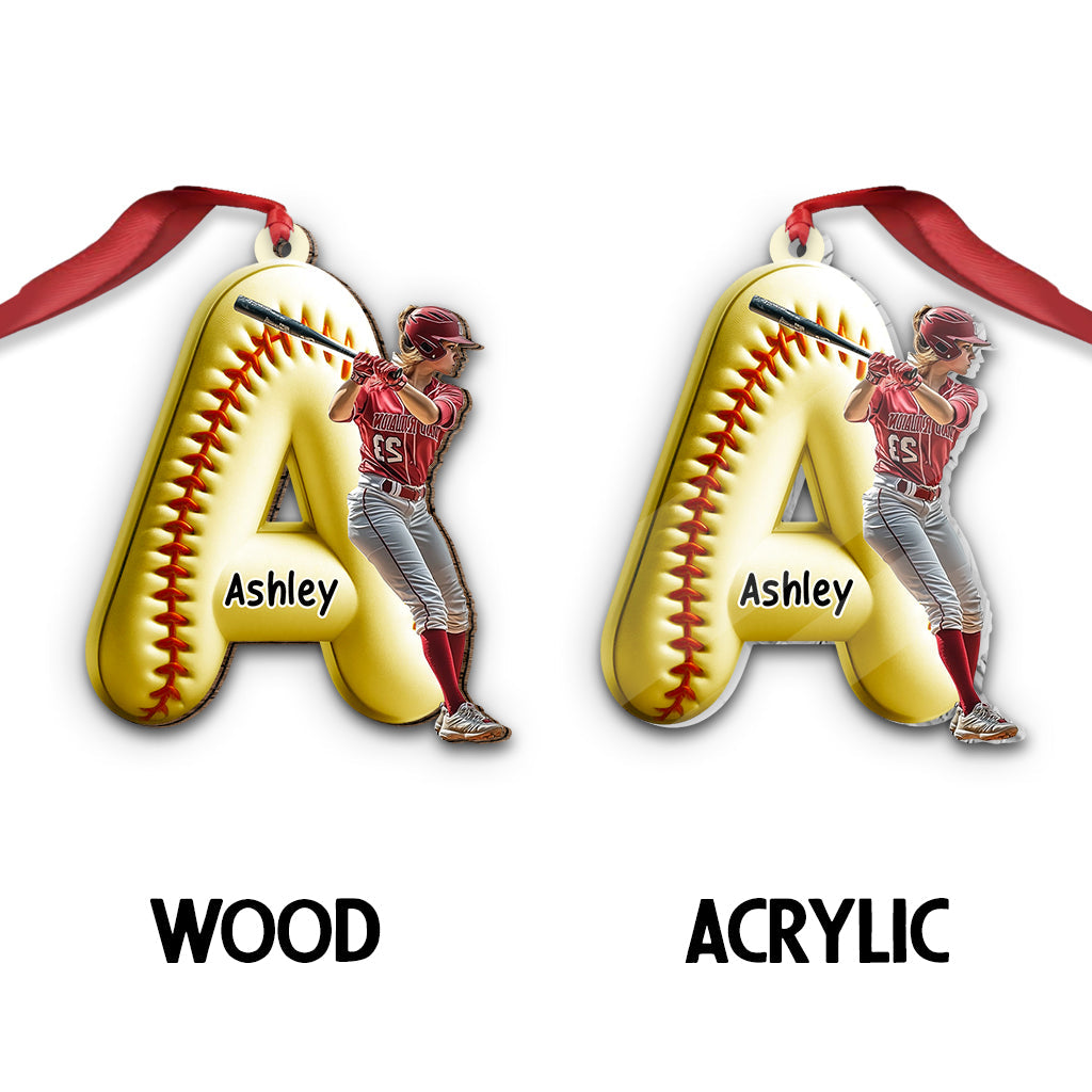 Best Player Ever - Personalized Softball Ornament