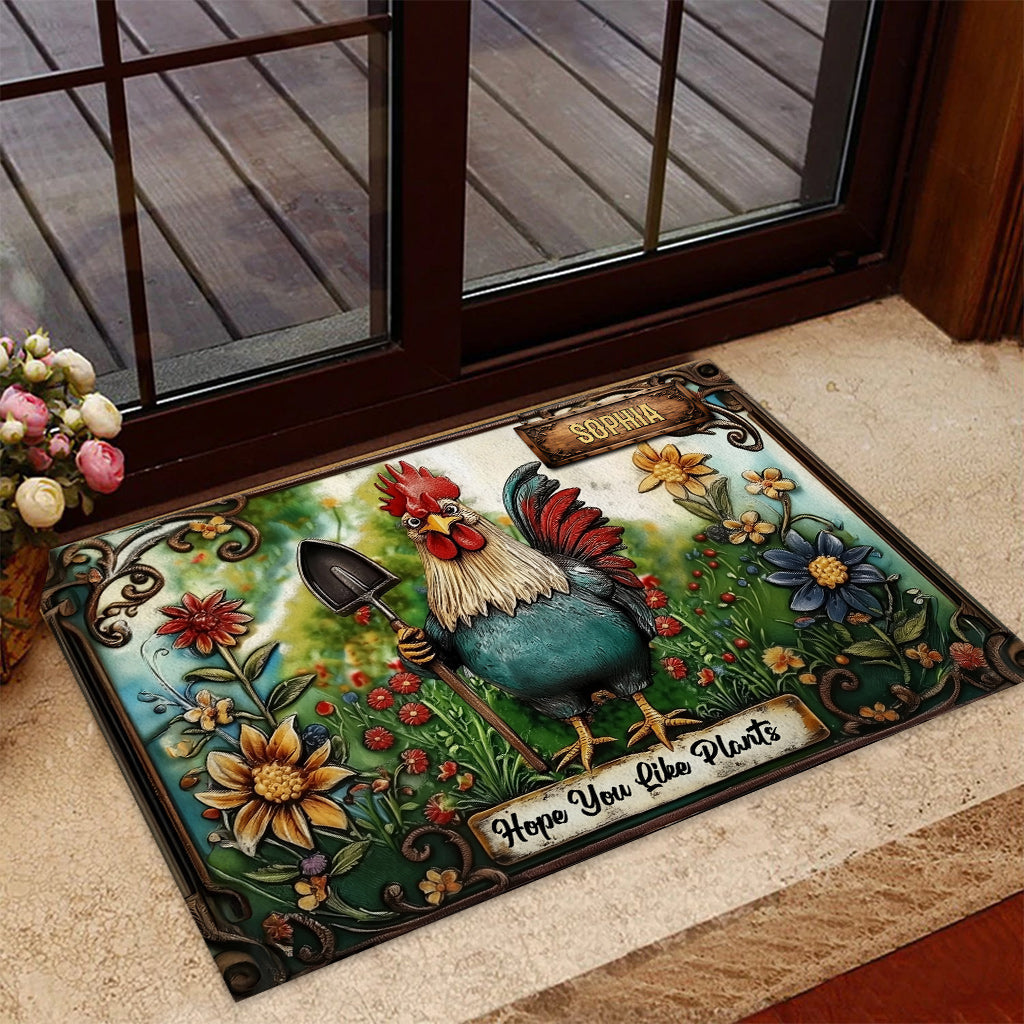 Hope You LIke Plants - Personalized Gardening Doormat
