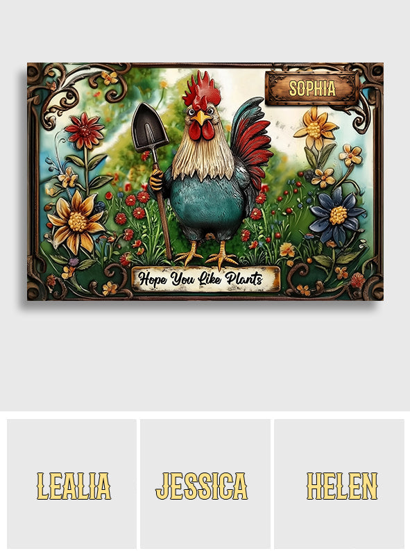 Hope You LIke Plants - Personalized Gardening Doormat