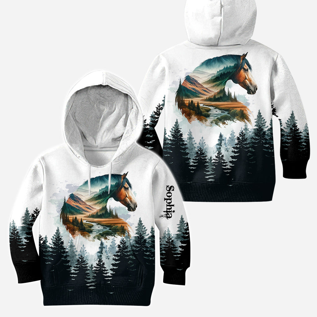 Pferdemädchen – Personalisierter Pferde-Hoodie und Leggings