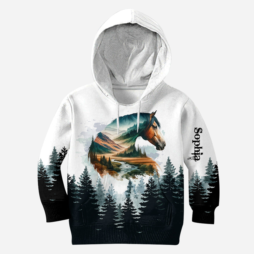 Pferdemädchen – Personalisierter Pferde-Hoodie und Leggings