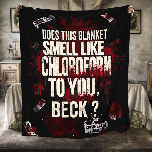Does this towel smell like chloroform to you - Personalized Blanket