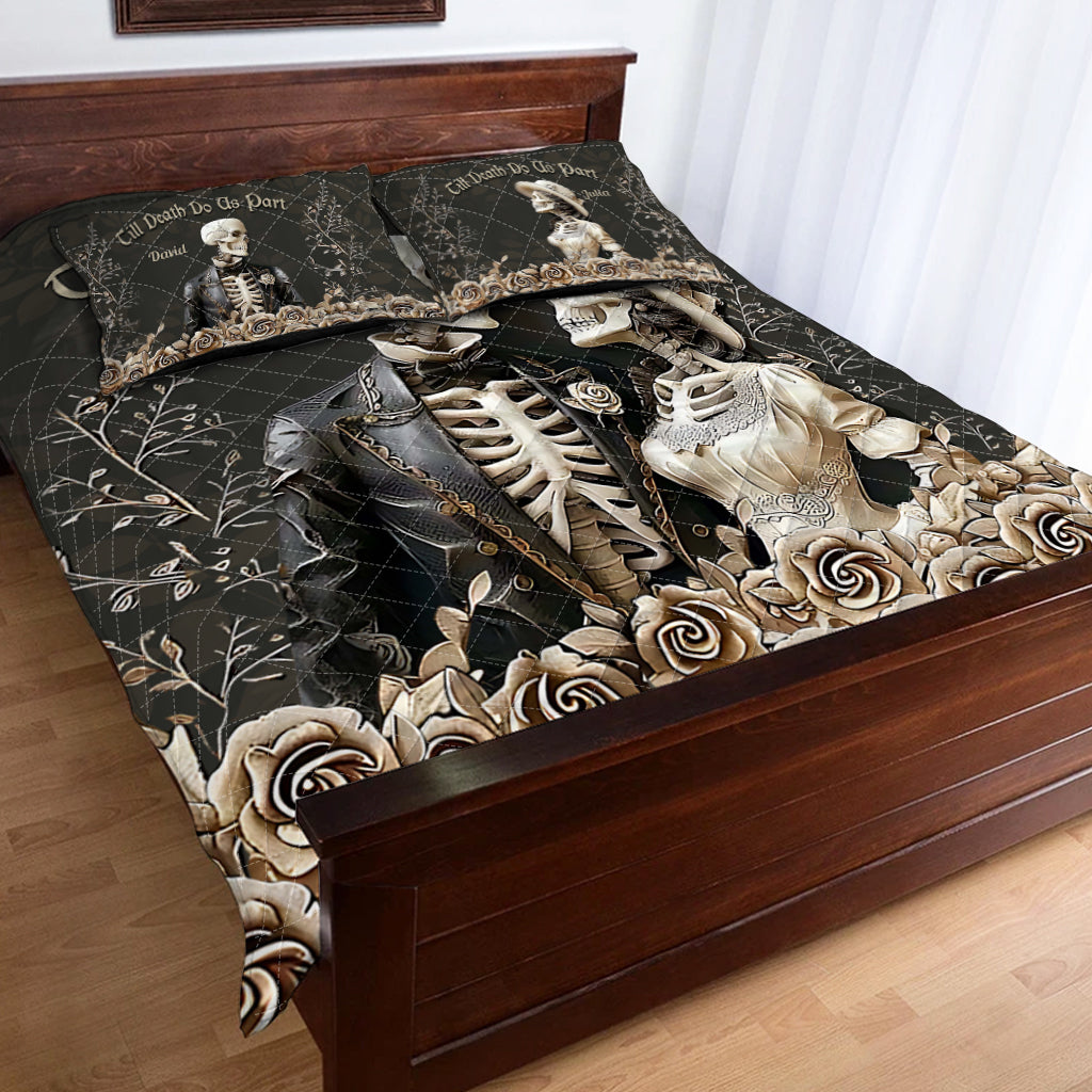 Bis dass der Tod uns scheidet – Personalisiertes Quilt-Set für Paare