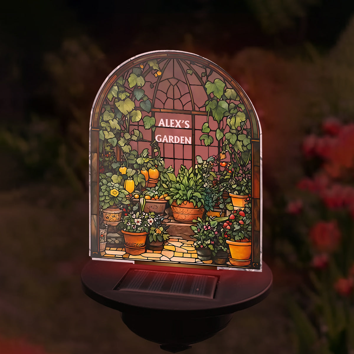 Glass House - Personalized Gardening Garden Solar Light