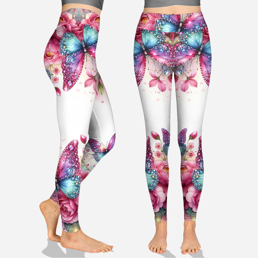 Sparkle Butterfly - Personalized Butterfly Hoodie and Leggings