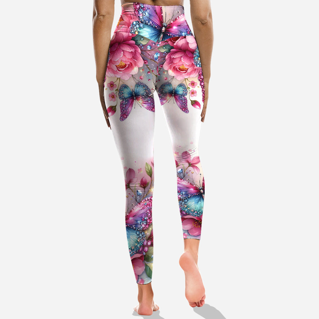 Sparkle Butterfly - Personalized Butterfly Hoodie and Leggings