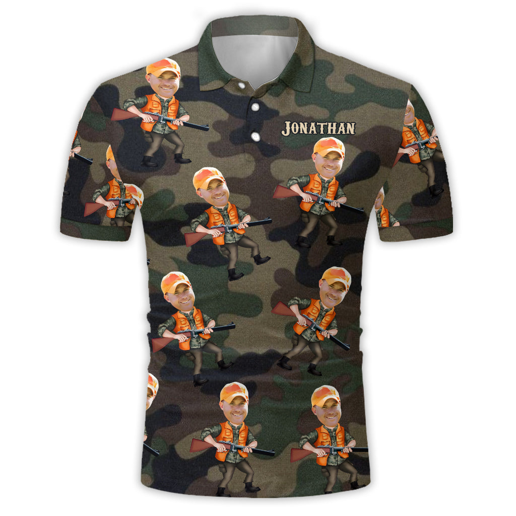 Lustiges Geschenk für jagende Väter, Ehemänner... - Personalisiertes Jagd-Poloshirt