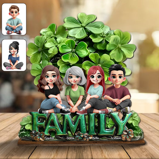 Fröhlichen St. Patrick's Day – Personalisierte, einlagige, freistehende St. Patrick's Day-Dekoration