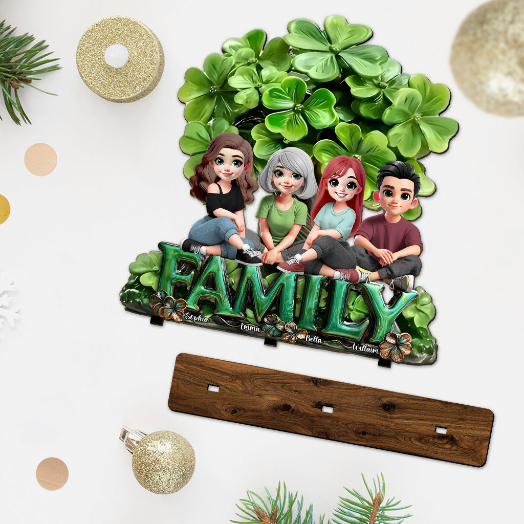 Fröhlichen St. Patrick's Day – Personalisierte, einlagige, freistehende St. Patrick's Day-Dekoration