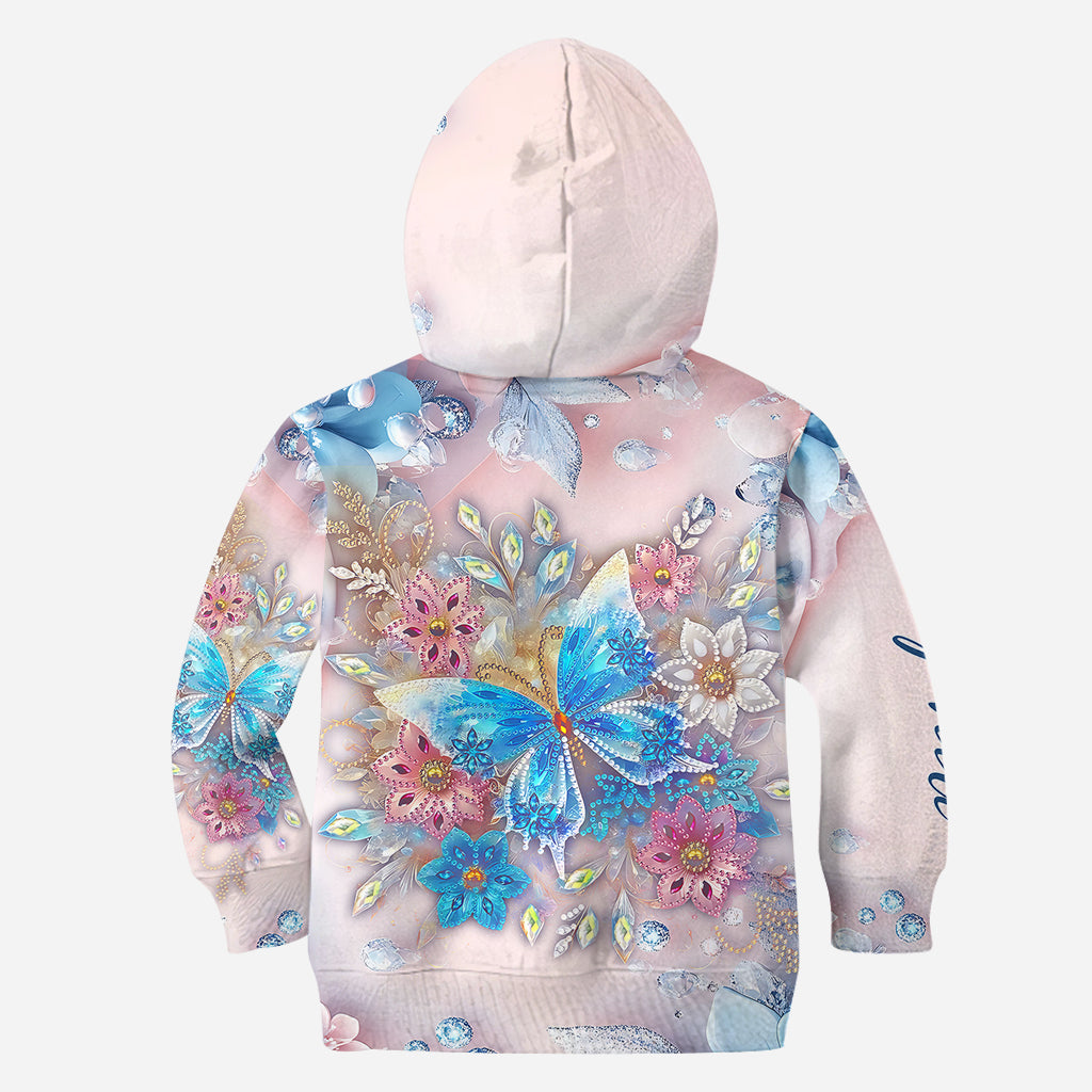 Schmetterling & Blume – Personalisierter Schmetterlings-Hoodie und Leggings