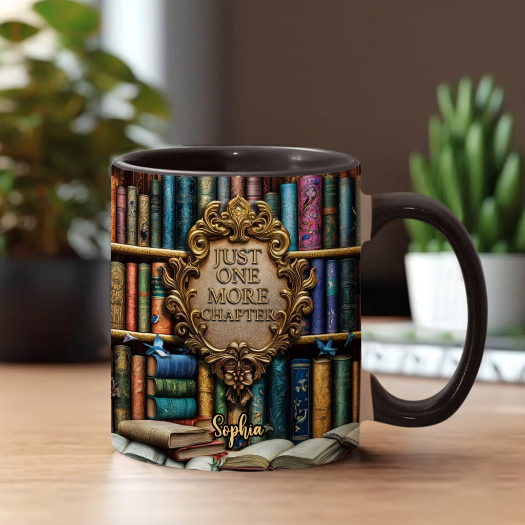 Nur noch ein Kapitel – personalisierte Buch-Tasse