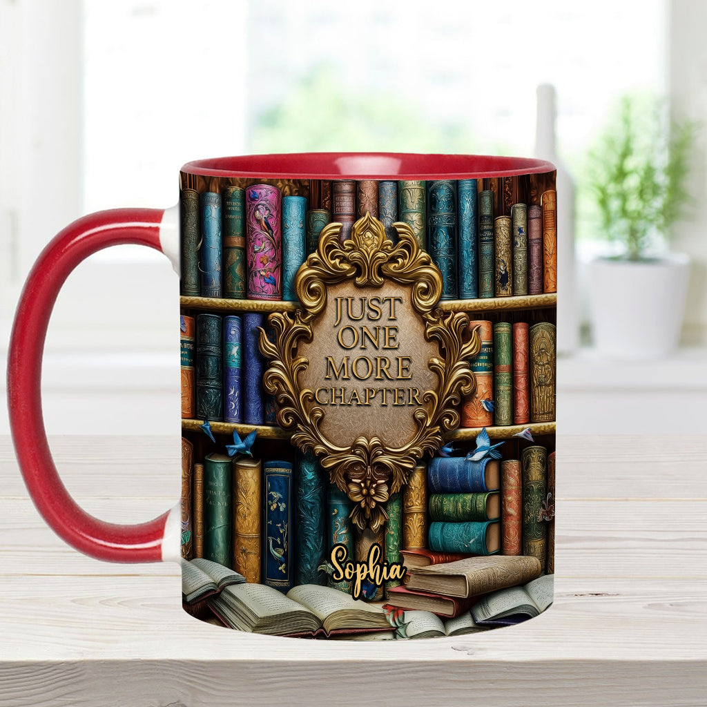 Nur noch ein Kapitel – personalisierte Buch-Tasse
